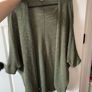Olive green cardigan